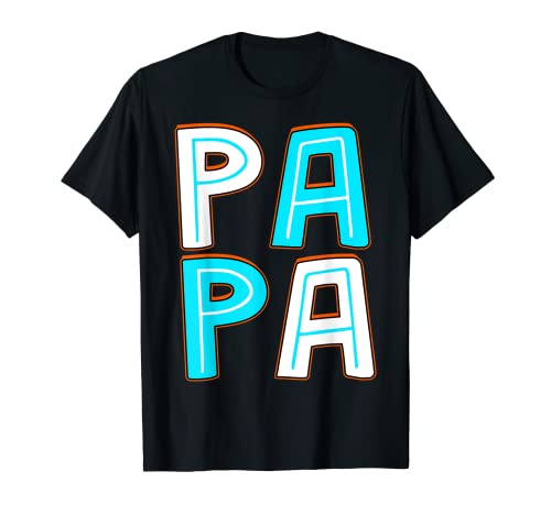 Papá Regalo Del Día Del Padre Diseño Letras Abuelo Hombre Camiseta