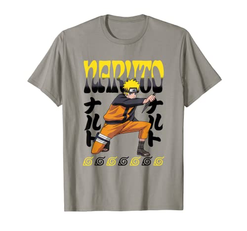Naruto Shippuden Naruto Arrodillado Camiseta