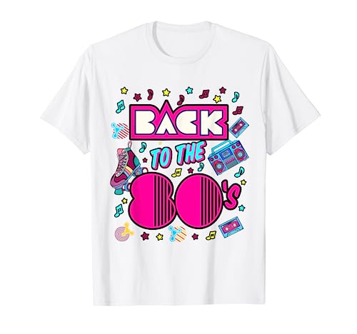 Disfraz de fiesta retro de los 80 años 80 años 80 Camiseta