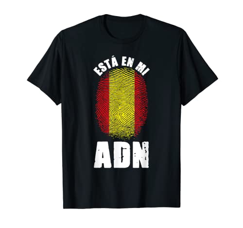 Está En Mi ADN Español Banderam Huella Digital España Camiseta
