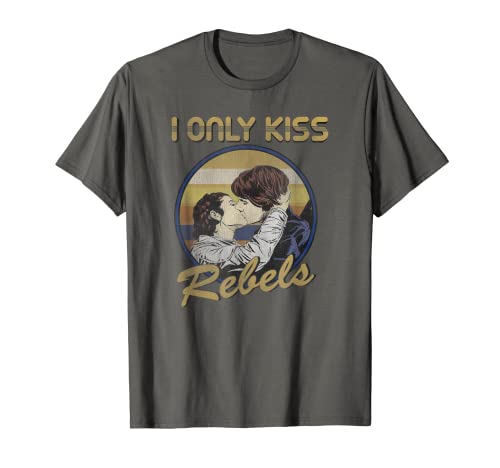 Star Wars Han Solo Princess Leia I Only Kiss Rebels Camiseta