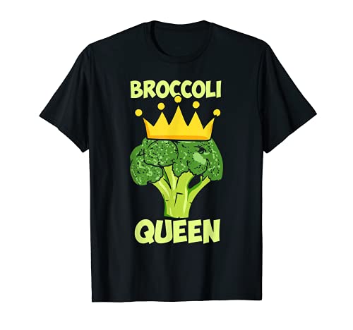 Broccoli Queen Broccoholic Brócoli Amante Verduras Vegano Camiseta