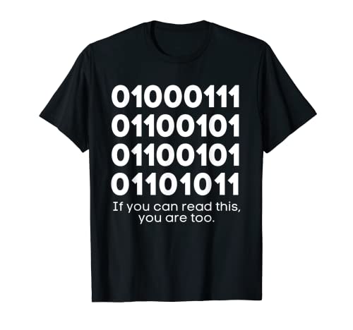 Divertido programador de código binario de ordenador Camiseta