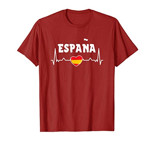 Regalo Para Orgullosos Españoles De Corazón España Camiseta