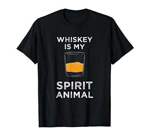 Scotch Gift Whisky Gift Whiskey Is My Spirit Animal Camiseta
