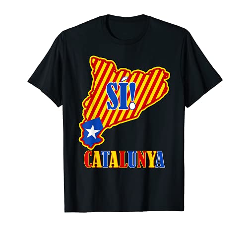 Bandera de Cataluña, Mapa de Catalunya Independent, Votar Sí Camiseta
