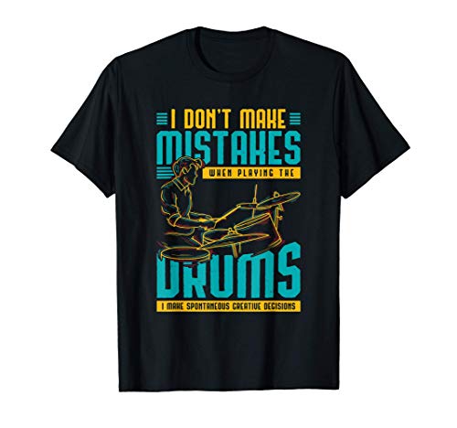 Baquetas De Batería Palos De Tambor Drummer Música Baterista Camiseta
