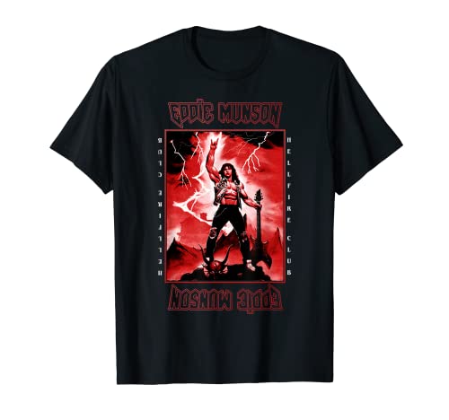 Stranger Things 4 Eddie Munson Lightning Guitar Power Camiseta
