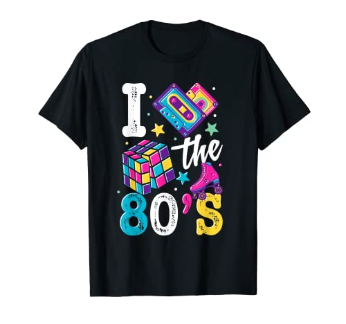 80's Clothes - Suministros para fiesta de los años 80 - Disfraz para mujer Camiseta