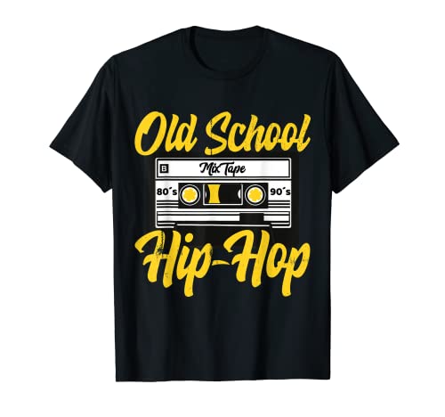 Retro Old School Hip Hop 80s 90s Graffiti Cassette Regalo Camiseta