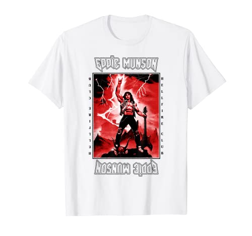 Stranger Things 4 Eddie Munson Lightning Guitar Power V2 Camiseta