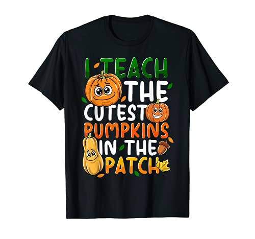 Maestro Pre-Kindergarten Calabazas más lindas de Halloween Camiseta