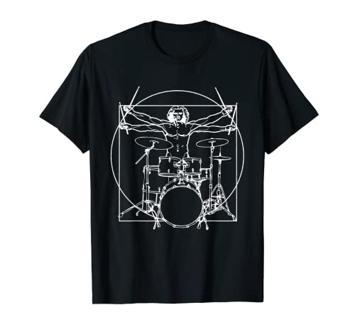 Drummer Leonardo Da Vinci - Camiseta de regalo para batería Camiseta