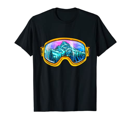 Esquí Snowboard Gafas Esquí Montaña Invierno Camiseta