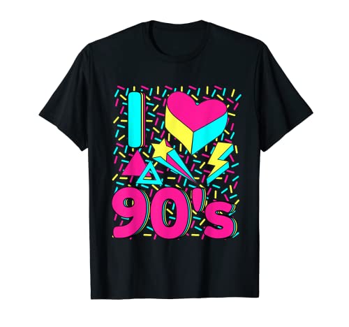 I Love 90s - Disfraz de fiesta temática de los años 90 Camiseta
