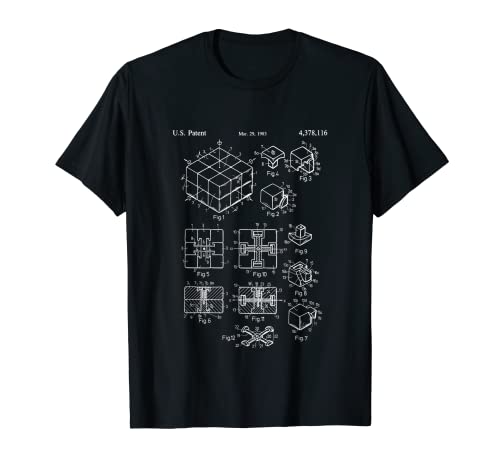 Puzle competitivo Cubo Rubik Patente Velocidad Cubing Camiseta