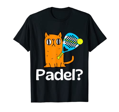 Camiseta de Padel Gato Divertida Camiseta