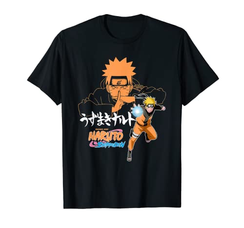 Naruto Shippuden Primer plano de Naruto Jutsu con Kanji Camiseta