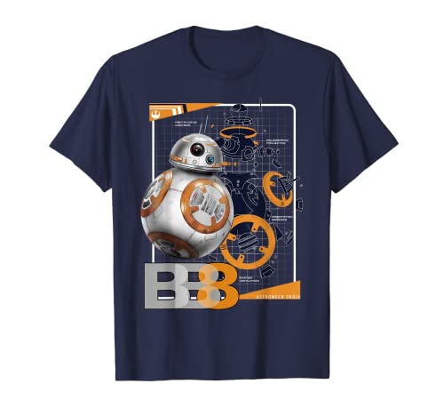 Star Wars Last Jedi BB-8 Astromech Schematic Camiseta