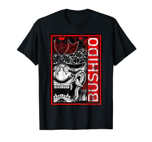 Máscara japonesa Samurai Bushido Oni Camiseta