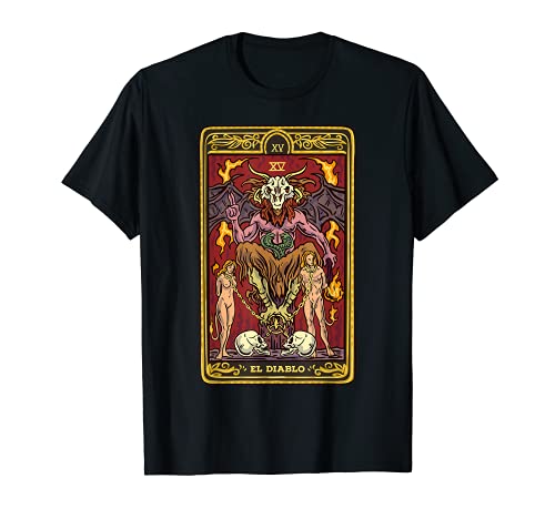 El Diablo Carta Tarot Halloween Camiseta