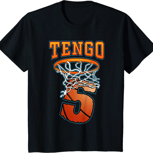 Camiseta Niños Tengo 5 Años Baloncesto