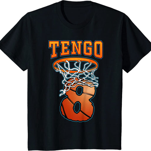 Camiseta Niños Tengo 8 Años Baloncesto