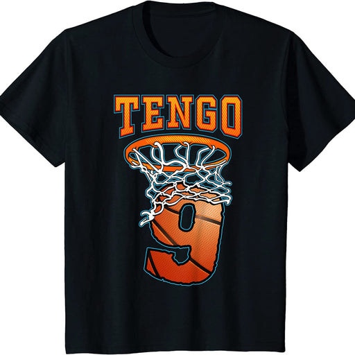 Camiseta Niños Tengo 9 Años Baloncesto
