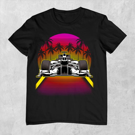 Camiseta Silueta Formula 1 Atardecer