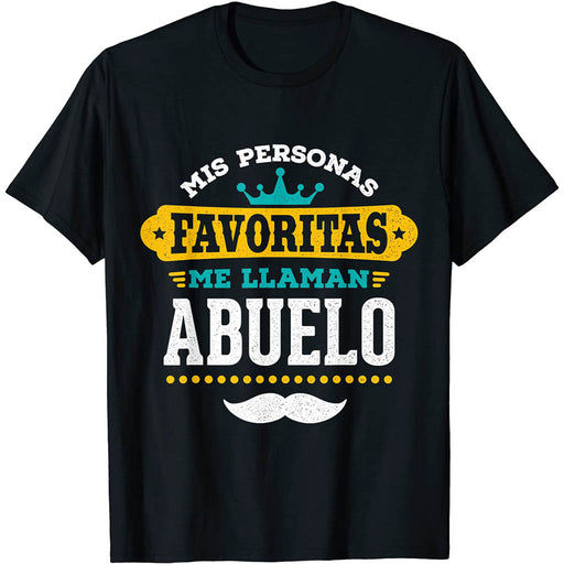 Camiseta Original Abuelos Mis Personas Favoritas Me Llaman Abuelo