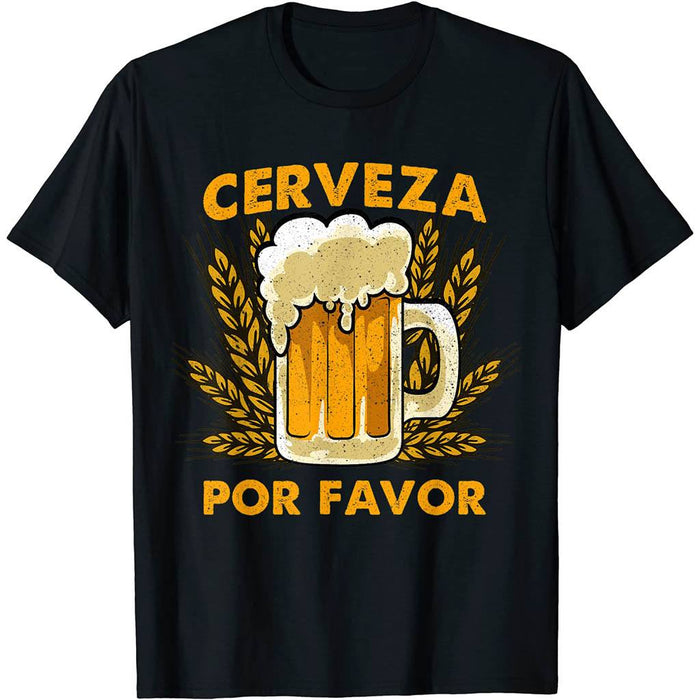 Camiseta Cervecera Humor Una Cerveza Por Favor