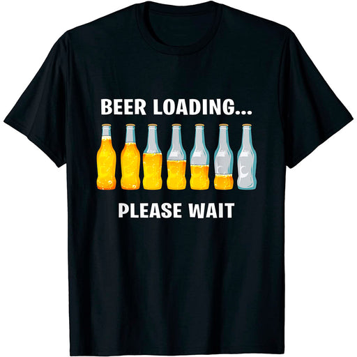 Camiseta Cervecera Frase Beer Loading Informática Cargando Cerveza