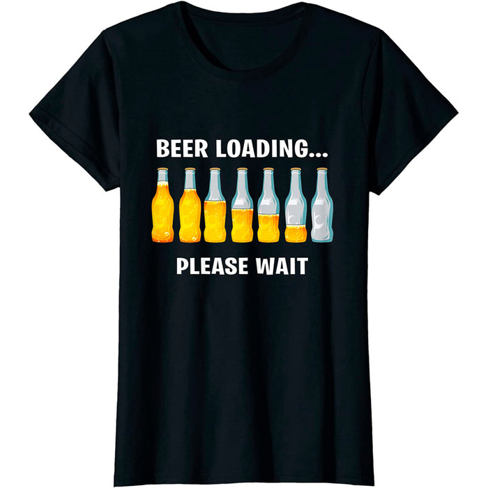 Camiseta Cervecera Frase Beer Loading Informática Cargando Cerveza