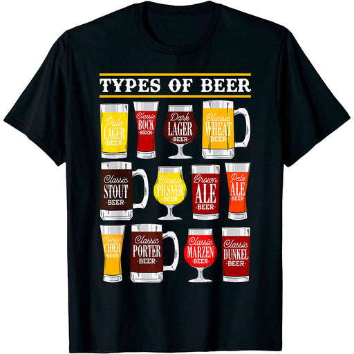 Camiseta Cervecera Original Tipos De Cerveza Types Of Beer