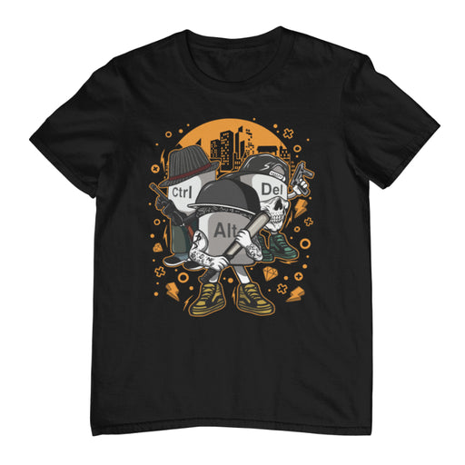 Camiseta Ctrl Alt Del Mafia Ordenadores