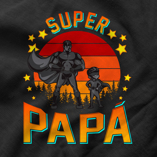 Camiseta Super Papá Superhéroe e Hijo