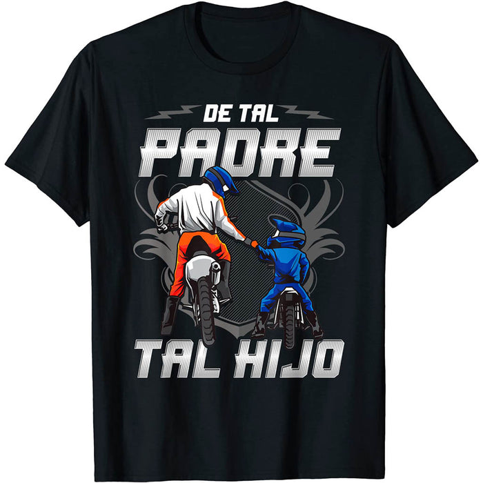 Camiseta Papá De Tal Padre Tal Hijo Motocross