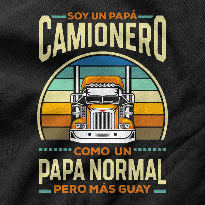 Camiseta Soy Un Papá Camionero como un Papá Normal pero Mas Guay