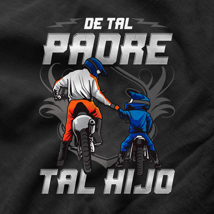 Camiseta Papá De Tal Padre Tal Hijo Motocross
