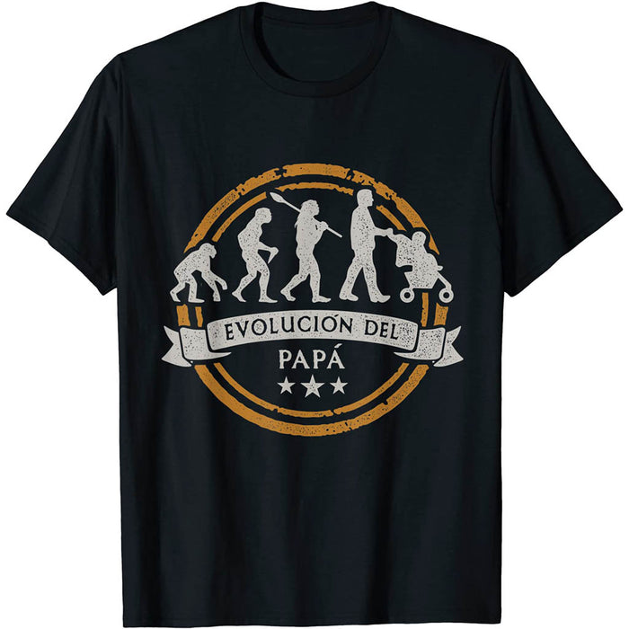 Camiseta Papá Evolución de Padre Human Evolution