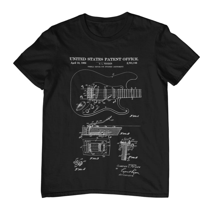 Camiseta Patente Guitarra Eléctrica