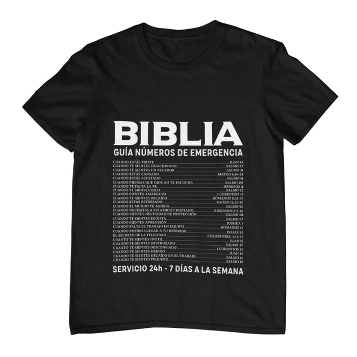 Camiseta Biblia Guía Emergencia Católicos
