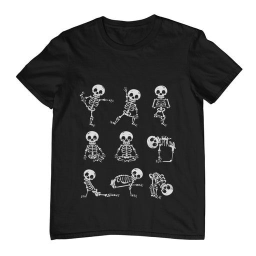 Camiseta Esqueletos Posturas Yoga Calaveras