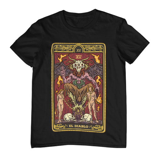 Camiseta Carta De Tarot El Diablo Demonio