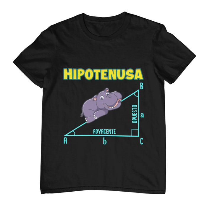 Camiseta Hipotenusa Hipopótamo Matemáticas