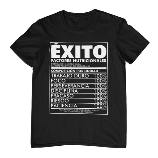 Camiseta Frases Ingredientes Éxito Motivación