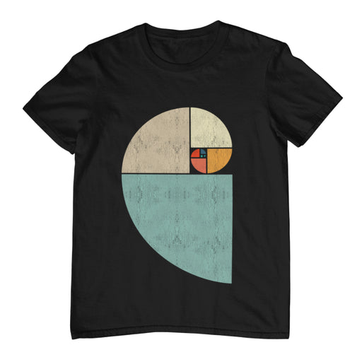Camiseta Espiral de Fibonacci Vertical Da Vinci