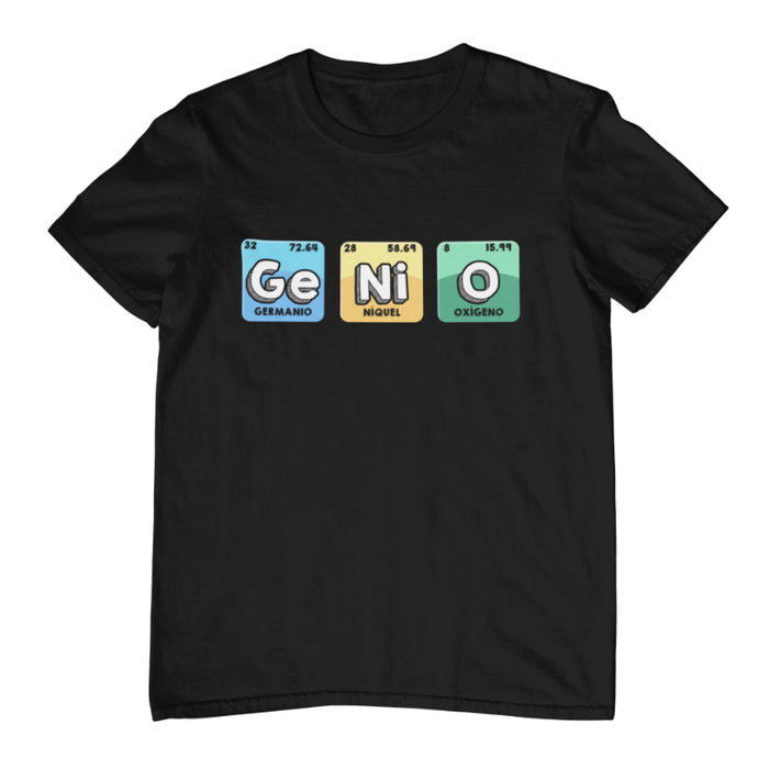 Camiseta Genio Tabla Periódica De Elementos