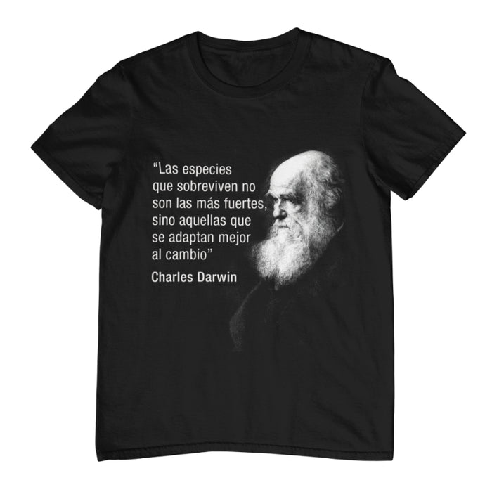 Camiseta Charles Darwin Frase Motivadora