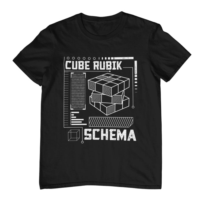 Camiseta Esquema Cubo de Rubik Friki
